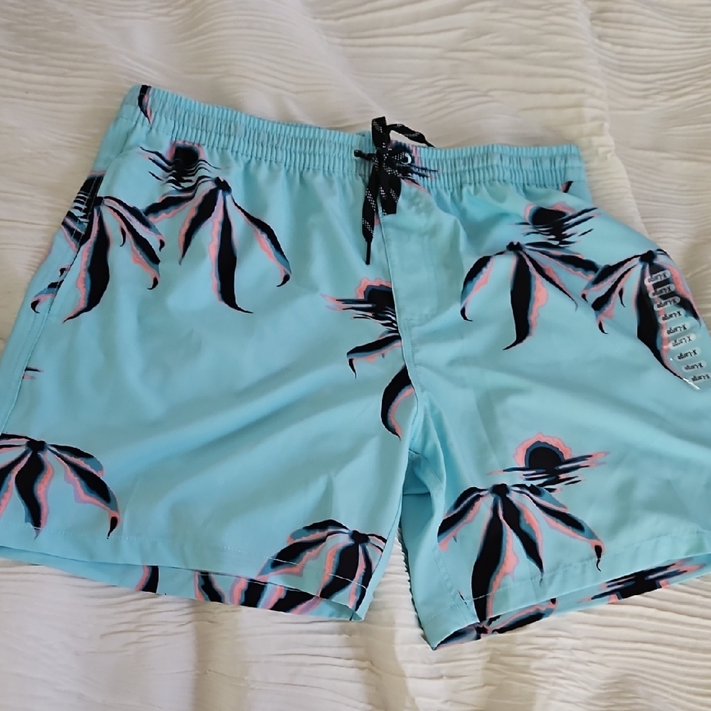 Billabong Light Blue Tropical Swim Shorts